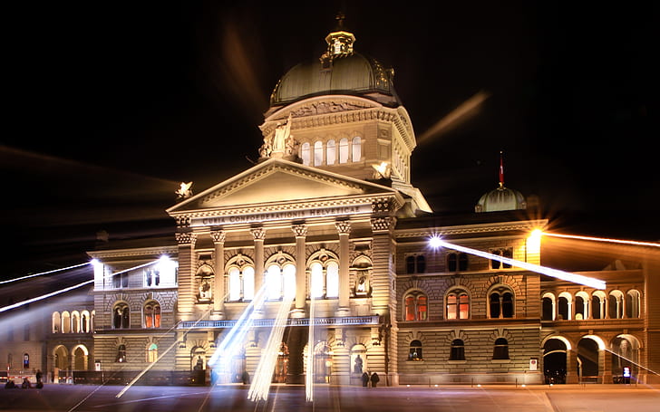 Памятники, здание парламента Швейцарии, HD обои
