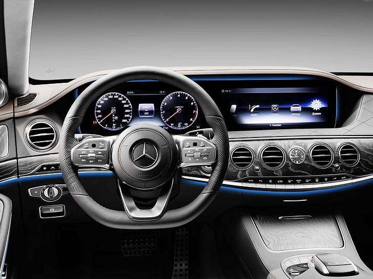 2018 Cars, 8K, Mercedes-Benz W222 S-Class Facelift, 4K, HD wallpaper