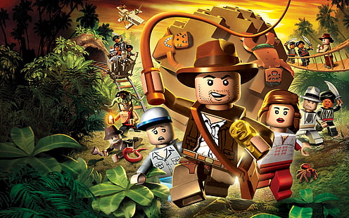 Indiana Jones, LEGO Indiana Jones: The Original Adventures, Juego, Lego, Fondo de pantalla HD HD wallpaper