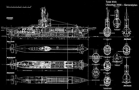 군함, 독일 해군, 독일 XVII 잠수함, 잠수함, HD 배경 화면 HD wallpaper