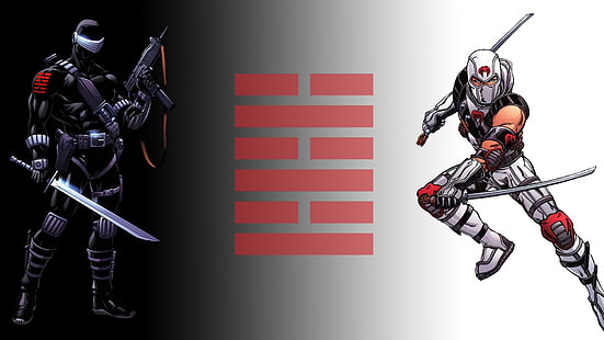 BD, G.I.Joe, Snake Eyes (G.I. Joe), Storm Shadow (G.I. Joe), Fond d'écran HD HD wallpaper