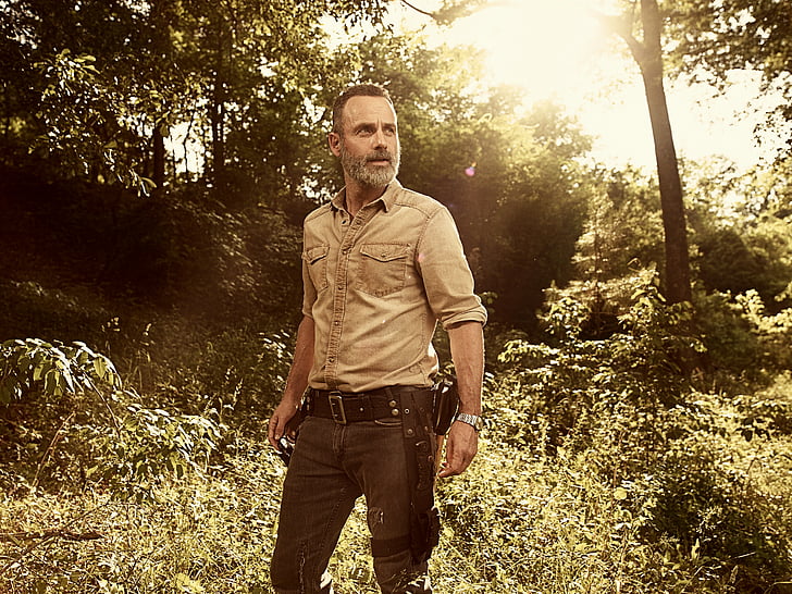 Rick Grimes, The Walking Dead, Temporada 9, Andrew Lincoln, 4K, Fondo de pantalla HD