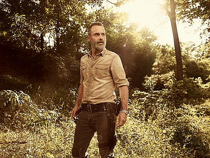 Rick Grimes, The Walking Dead, Temporada 9, Andrew Lincoln, 4K, HD papel de parede HD wallpaper