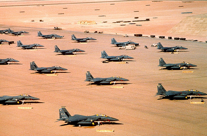 desert shield fighter jets 3000x1972  Nature Deserts HD Art , desert, shield, HD wallpaper