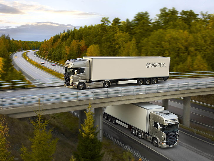 caminhões, Scania, HD papel de parede
