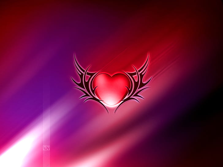 Wings of Love HD, love, wings, HD wallpaper