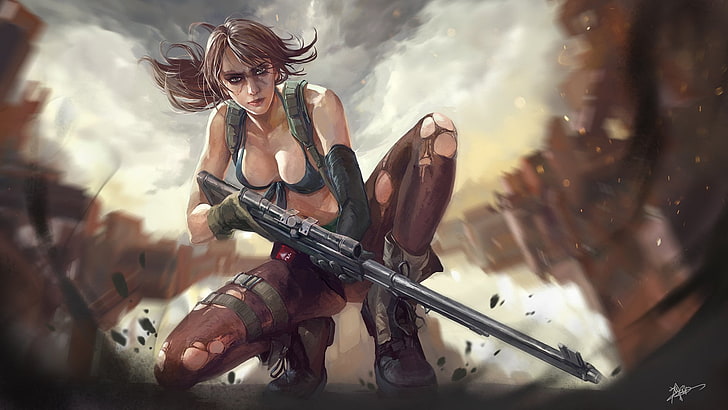 Metal Gear Solid, Metal Gear Solid V: The Phantom Pain, Quiet (Metal Gear Solid), Tapety HD
