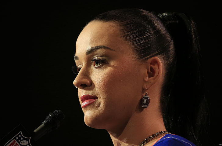 collar de cadena plateado para mujer, Katy Perry, Fondo de pantalla HD