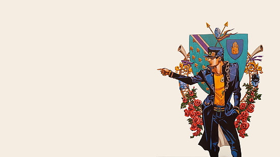 لوحة لرجل ، مغامرة جوجو الغريبة ، جوتارو كوجو ، جوجو، خلفية HD HD wallpaper