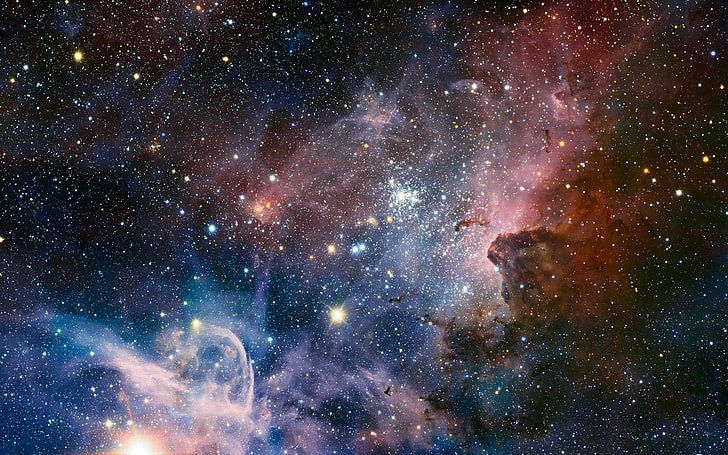 atmosphere, space, stars, HD wallpaper