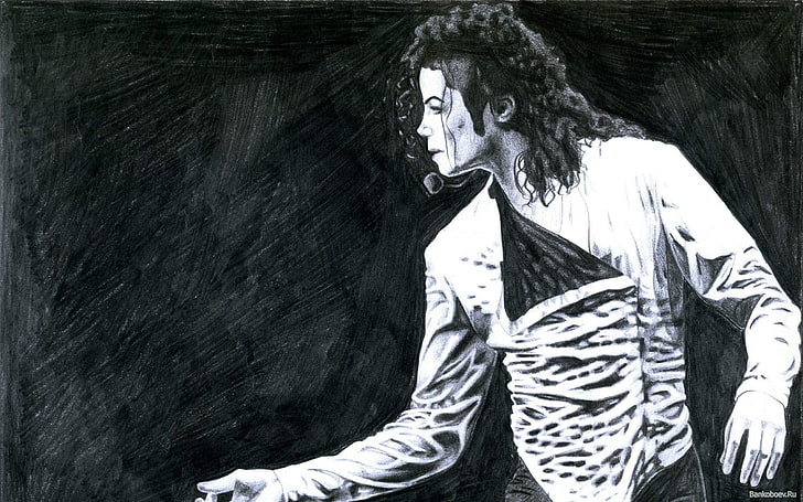 마이클 잭슨 그림, 가수, 마이클 잭슨, HD 배경 화면