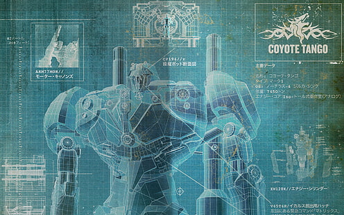 blueprint, giant, mecha, pacific, rim, robot, schematic, HD wallpaper HD wallpaper