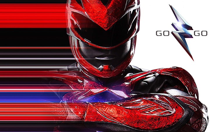 Red Power Rangers-Solo-Posen, Filme, Hollywood-Filme, Hollywood, 2016, HD-Hintergrundbild