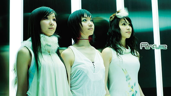 Parfym (band), J-pop, kostymer, kvinnor, asiat, grupp kvinnor, svart hår, HD tapet HD wallpaper