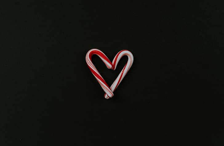 love, background, heart, minimalism, lollipops, HD wallpaper