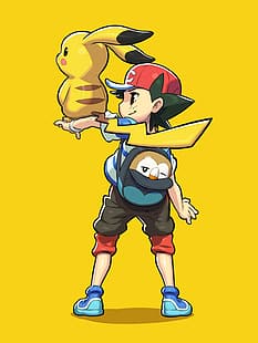 Pokémon, Ash Ketchum, Pikachu, Fond d'écran HD HD wallpaper
