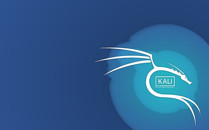 Kali, Kali Linux, blue, dragon, HD wallpaper