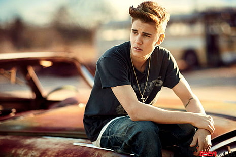 Justin Bieber Teen Vogue, Justin Bieber, kändisar, kändisar, skådespelerska, singel, pojkar, tonåring mode, HD tapet HD wallpaper