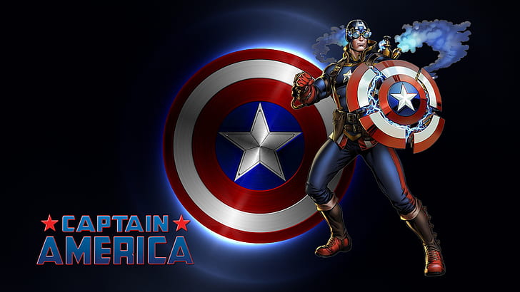 Marvel Captain America Avengers Alliance 2 Desktop Backgrounds Безплатно изтегляне 1920 × 1080, HD тапет
