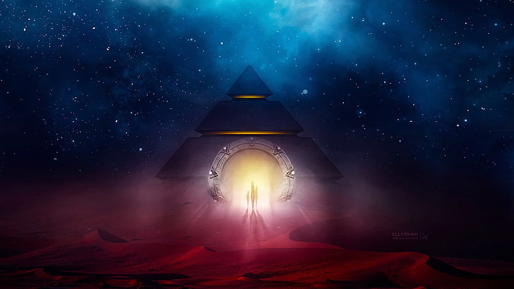 Science-Fiction, Landschaft, Stargate, HD-Hintergrundbild
