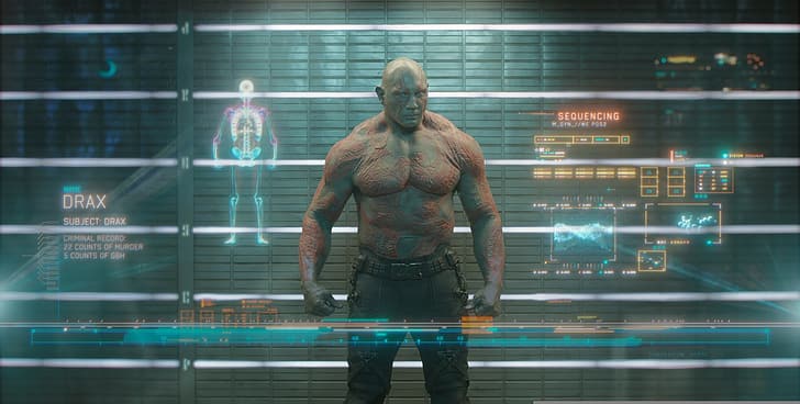 marvel, Dave Batista, Guardian of the galaxy, Drax the destroyer, Batista, guardians of the galaxy, HD wallpaper