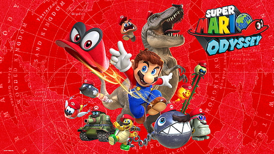 Mario, Super Mario Odyssey, Cappy (Mario), HD-Hintergrundbild HD wallpaper