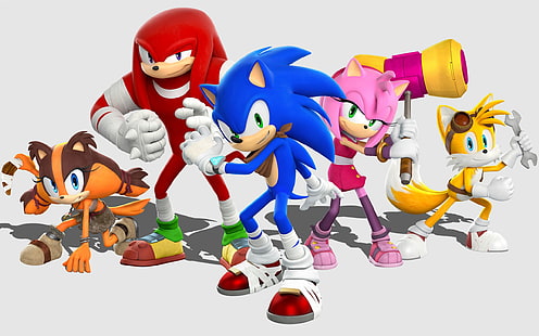Sonic the Hedgehog, Tails (character), video games, Sega, Sonic Boom, Knuckles, HD wallpaper HD wallpaper