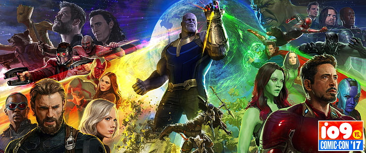 Fond d'écran numérique Marvel Infinity Wars, The Avengers, Avengers: Guerre de l'infini, Marvel Comics, Thanos, Avengers Infinity War, Fond d'écran HD HD wallpaper