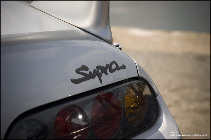 coche, Toyota, Supra, Toyota Supra, luces traseras negras, Fondo de pantalla HD
