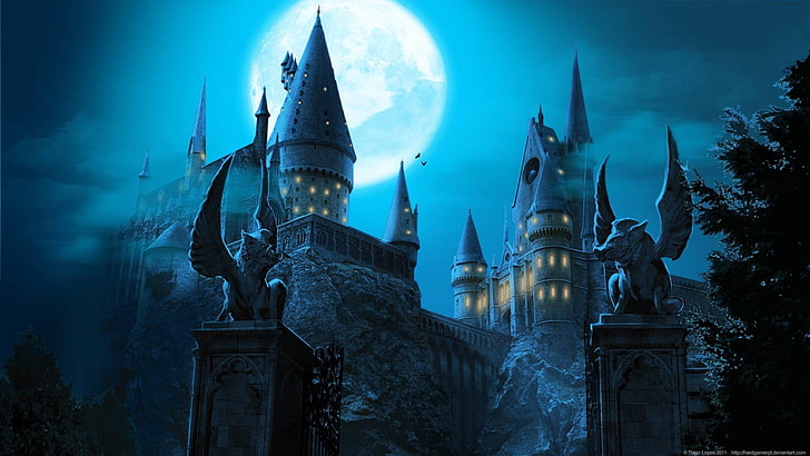 Harry Potter, Kastil Hogwarts, Wallpaper HD