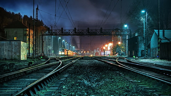 dunia, 1920x1080, kereta api, Lokomotif, stasiun Kereta Api, Kereta Api, Wallpaper HD HD wallpaper