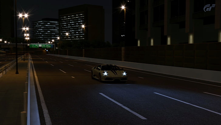 schwarz-graues Autoradio, Ferrari F430, Auto, HD-Hintergrundbild