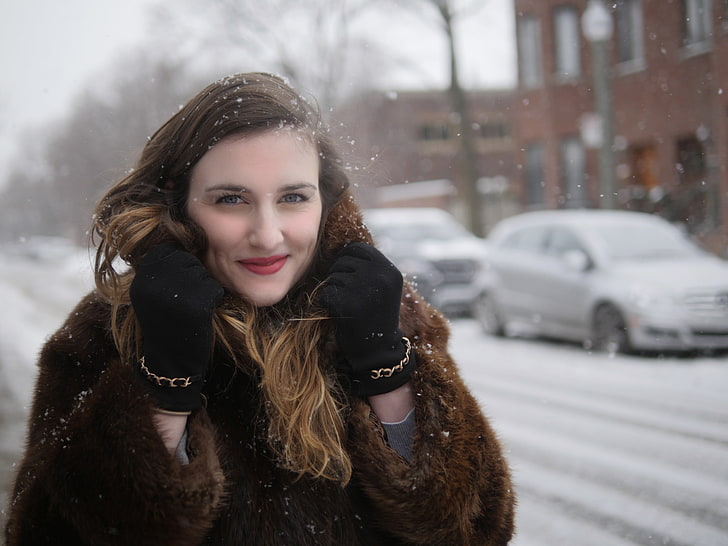 Piper Blush, nieve, invierno, Fondo de pantalla HD