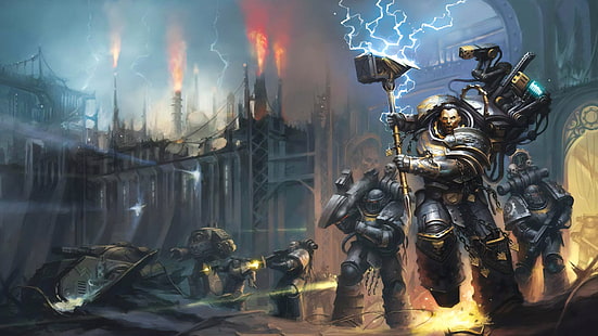 Warhammer, Warhammer 40K, Battle, Ferrus Manus, Space Marine, Warrior, วอลล์เปเปอร์ HD HD wallpaper