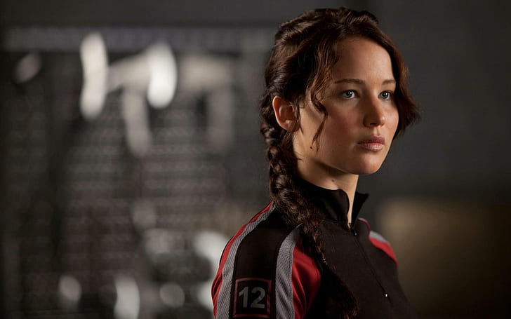 Jennifer Lawrence, brune, donne, film, attrici, trecce, Katniss Everdeen, The Hunger Games, jennifer lawrence, brune, donne, film, attrici, trecce, Katniss Everdeen, i giochi della fame, Sfondo HD