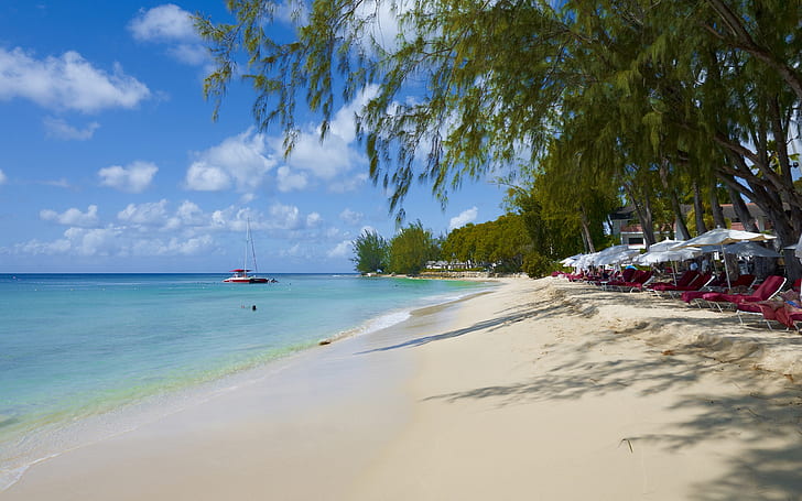 Barbados İnceleme Plajı, HD masaüstü duvar kağıdı