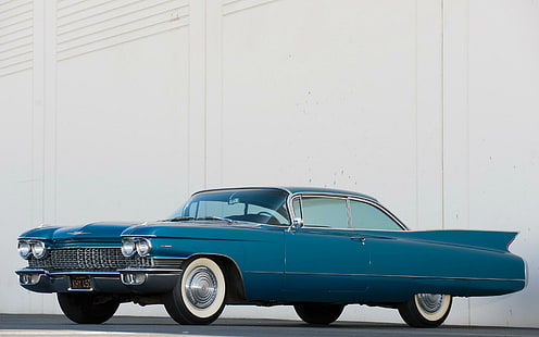 1960 Cadillac Series 62, blue classic american coupe, bilar, 1920x1200, cadillac, cadillac series 62, HD tapet HD wallpaper