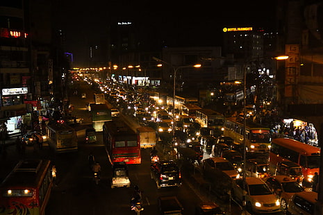 geschäftiges Leben, Stadt, Dhaka, HD-Hintergrundbild HD wallpaper