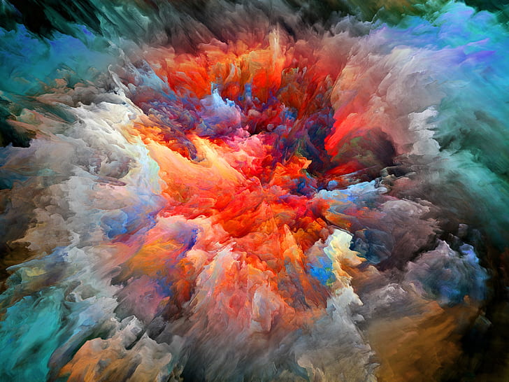 Abstract pictures, explosion, brightness, colors, Abstract, Pictures, Explosion, Brightness, Colors, HD wallpaper