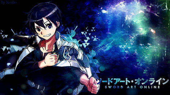 anime, Sword Art Online, anime boys, Sword Art Online Alternative, Sword Art Online Alternative: Gun Gale Online, Sword Art Online Alicization, Kirito (Sword Art Online), Kirigaya Kazuto, Fond d'écran HD HD wallpaper