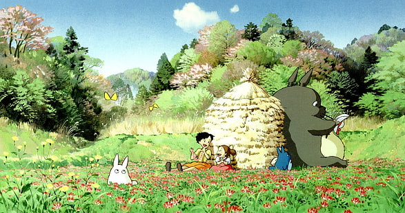 anime, Studio Ghibli, Komşum Totoro, HD masaüstü duvar kağıdı HD wallpaper