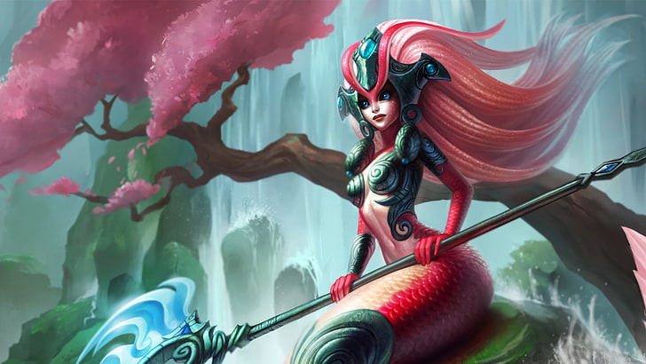 League of Legends, nami (League of Legends), syreny, Tapety HD