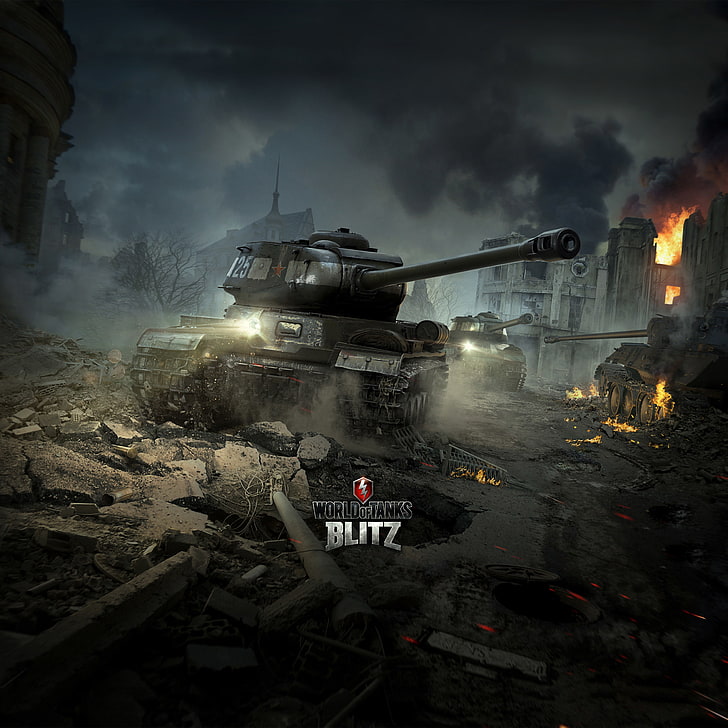 World of Tanks Blitz, fond d'écran numérique, is-2, World Of Tanks, Wargaming Net, char lourd, WoTB, Flash, WoT: Blitz, World of Tanks: Blitz, Fond d'écran HD