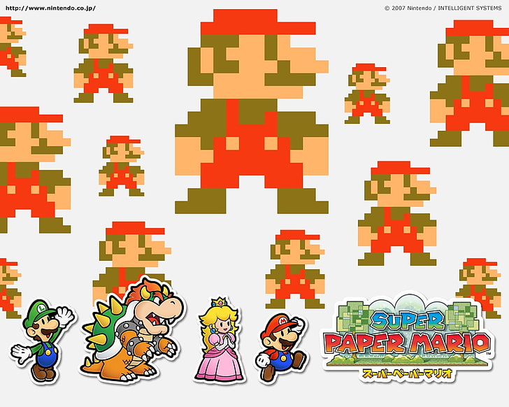 Mario, Super Paper Mario, HD wallpaper