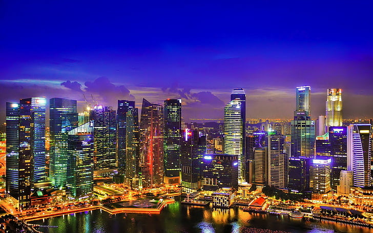Städte, Singapur, HD-Hintergrundbild
