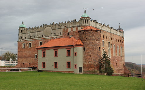 Польша, здание, замок, тевтонский, тевтонский орден, польский, HD обои HD wallpaper