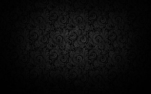 czarne tło, wzór, światło, tekstura, Tapety HD HD wallpaper