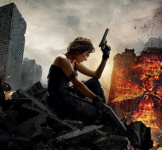 5K, Alice, Resident Evil: O Capítulo Final, Milla Jovovich, HD papel de parede HD wallpaper