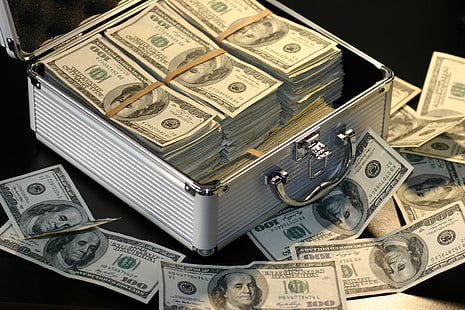 ธนบัตรดอลลาร์สหรัฐจำนวนมากสีเขียวสีเขียวดอลลาร์พวงสกุลเงินพวงยายทอดสกุลเงินโลก, วอลล์เปเปอร์ HD HD wallpaper