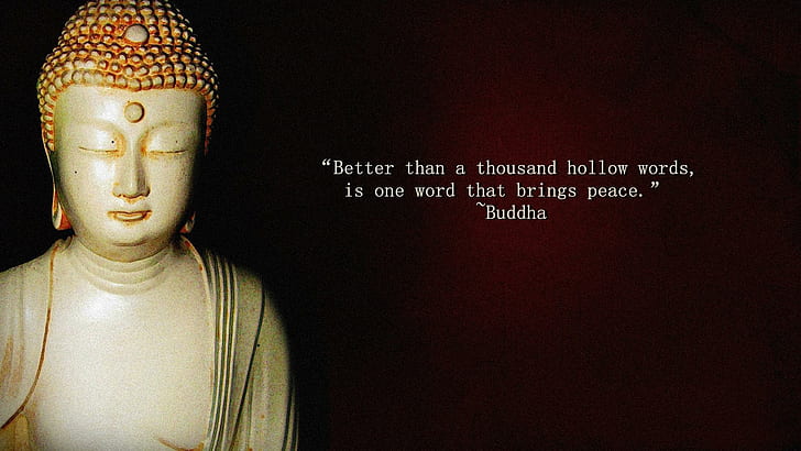 Citação de Buda, citação de Buda, arte digital, 1920x1080, estátua, citação, tipografia, Buda, HD papel de parede